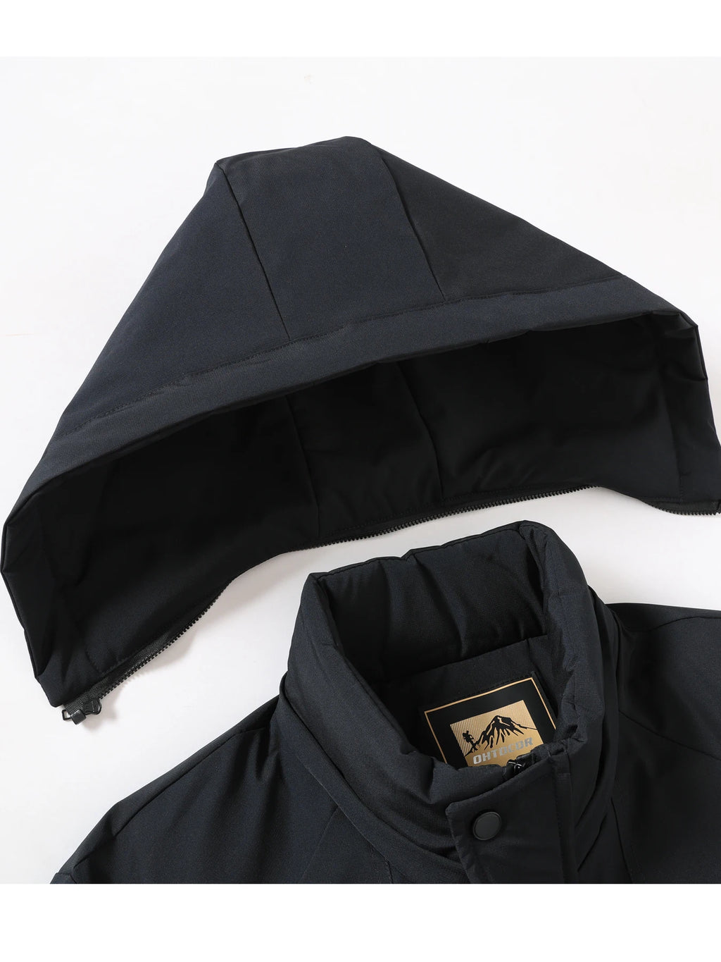 Winter warm and plush thick dad cotton jacket casual business men can take off hats windproof and warm cotton jacket top father