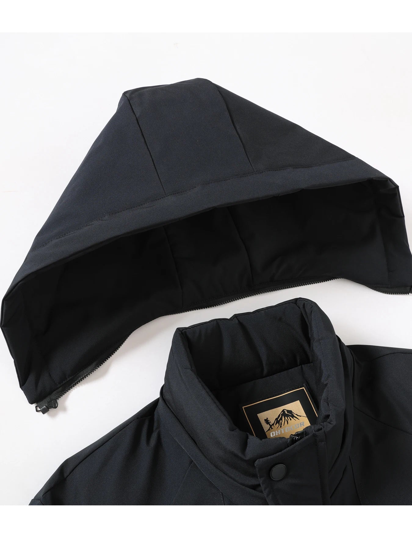 Winter warm and plush thick dad cotton jacket casual business men can take off hats windproof and warm cotton jacket top father