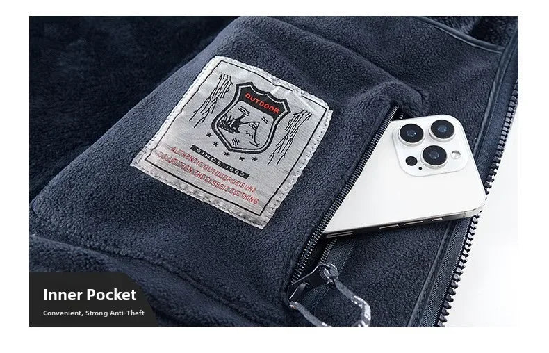 Sudadera de lana Unisex, chaqueta noruega cálida, deportiva, estilo de pareja, Sudadera con capucha de estudiante de gran tamaño