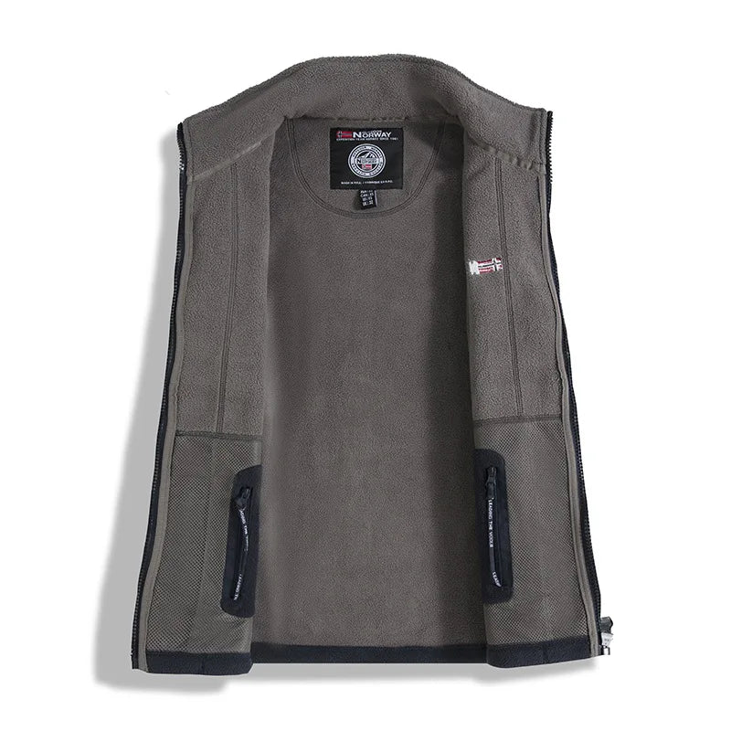 Norwegian fleece jacket! Functional outdoor cold-proof oversized garment! Autumn and winter warm fleece pullover jacket