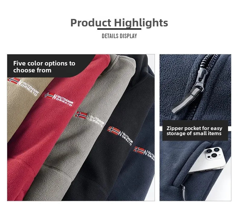 Sudadera de lana Unisex, chaqueta noruega cálida, deportiva, estilo de pareja, Sudadera con capucha de estudiante de gran tamaño