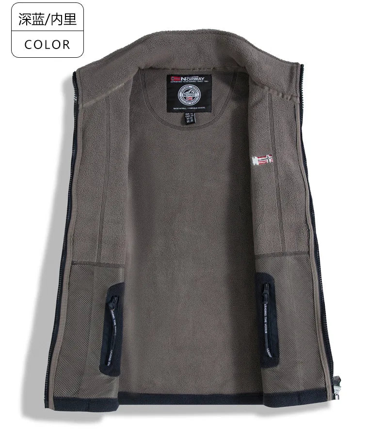 Norwegian fleece jacket! Functional outdoor cold-proof oversized garment! Autumn and winter warm fleece pullover jacket