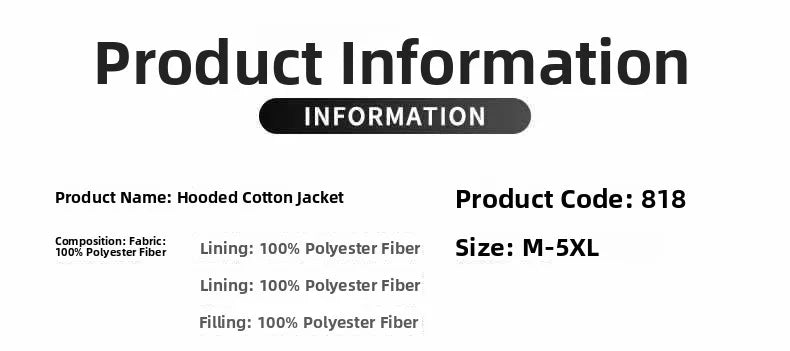 Jackets for Men Winter Coat Men Fleece Warm Down Parkas Cotton Thick Padded Coats Men Thermal Windbreaker Hooded Overcoats Men