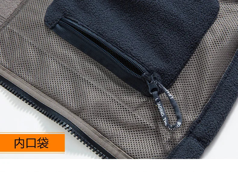 Norwegian fleece jacket! Functional outdoor cold-proof oversized garment! Autumn and winter warm fleece pullover jacket