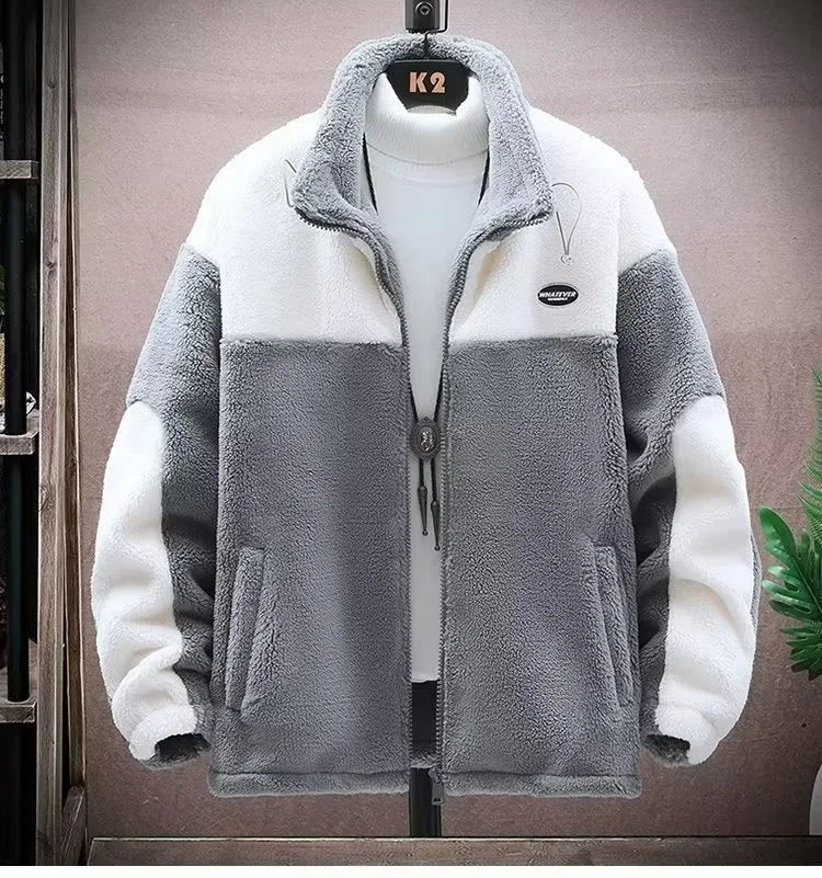 Winter Jackets New Men's Winter Sherpa Lined Jacket Heavy Duty Thermal Warm Fleece Coat Windproof Outdoor Work Jacket Hooded