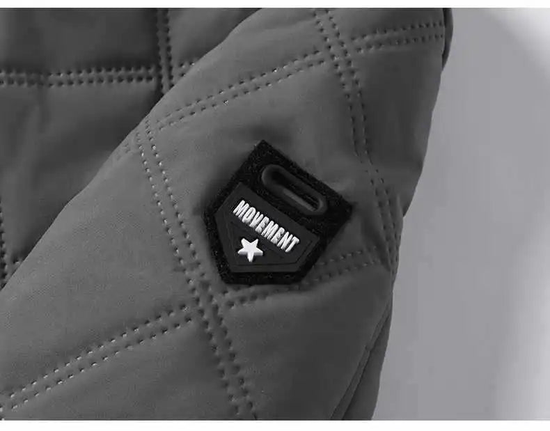 Jackets for Men Winter Coat Men Fleece Warm Down Parkas Cotton Thick Padded Coats Men Thermal Windbreaker Hooded Overcoats Men